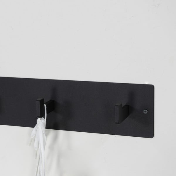 Fekete fém fali fogas 70 cm Leatherman – Spinder Design-image-4