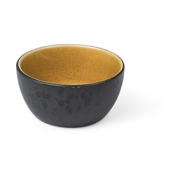 Fekete-borostyán színű kőedény tálka 200 ml Black/Amber – Bitz-image-1