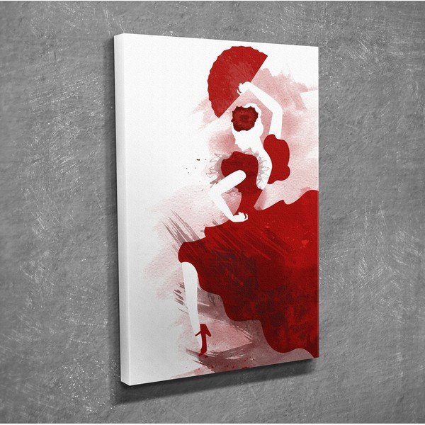 Flamenco vászon fali kép, 30 x 40 cm-image-1