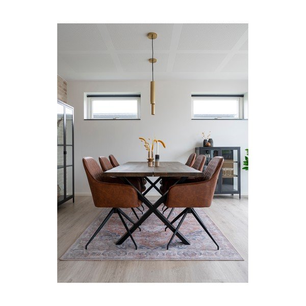 Világosbarna kárpitozott étkezőfotel Harbo – House Nordic-image-3