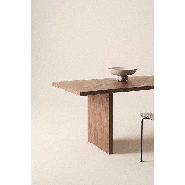 Étkezőasztal diófa dekorral 90x210 cm Aspelund – Jotex-image-2