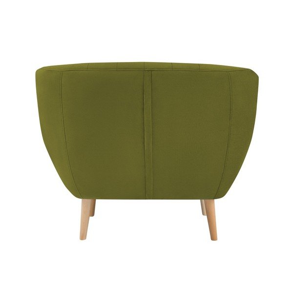 Sardaigne zöld bársony fotel - Mazzini Sofas-image-4