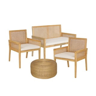 Tosca kerti bútor szett kétszemélyes kanapéval és Ratta asztallal, ø 60 cm - Bonami Selection