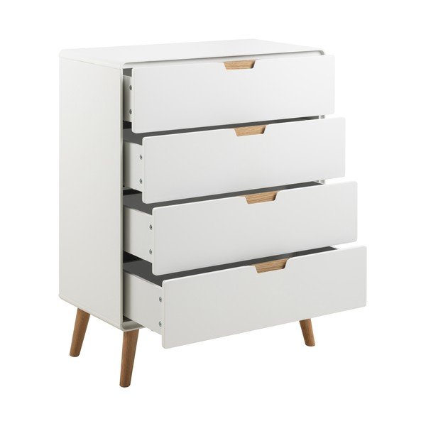 Fehér komód 80x100x40 cm Lowell – Actona-image-3