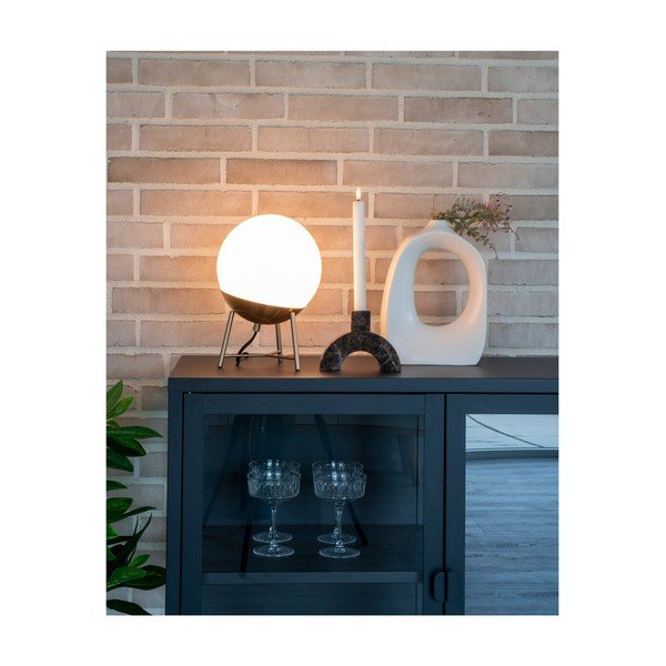 Fehér LED szabályozható asztali lámpa üveg búrával (magasság 32 cm) Chelsea – House Nordic-image-1