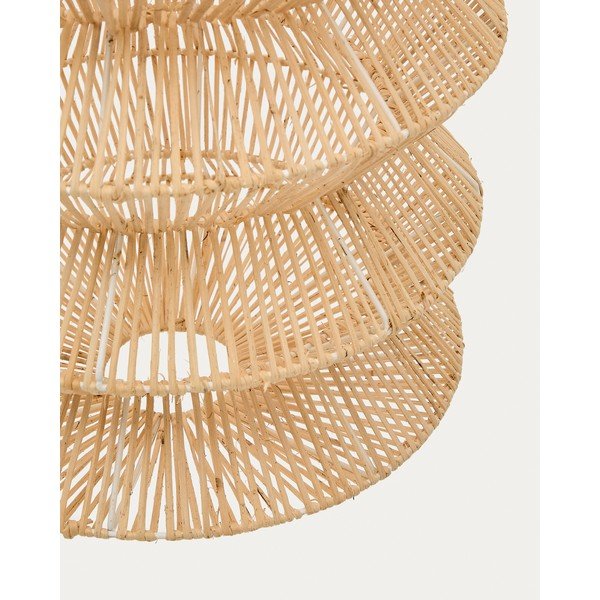 Natúr színű függőlámpa rattan búrával Dakit – Kave Home-image-4