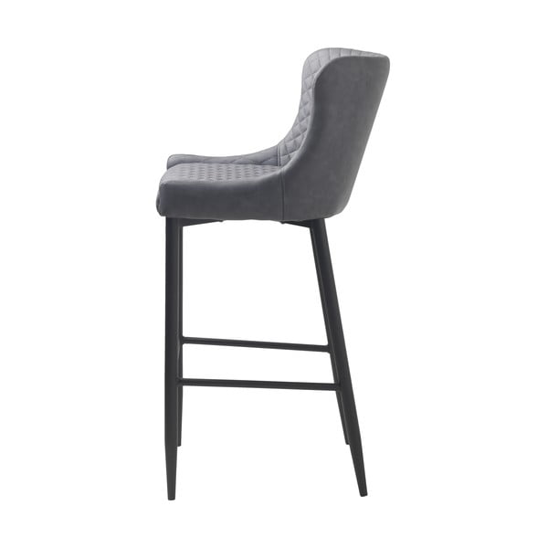 Szürke bőrutánzat bárszék (ülésmagasság 77 cm) Ottowa – Unique Furniture-image-4