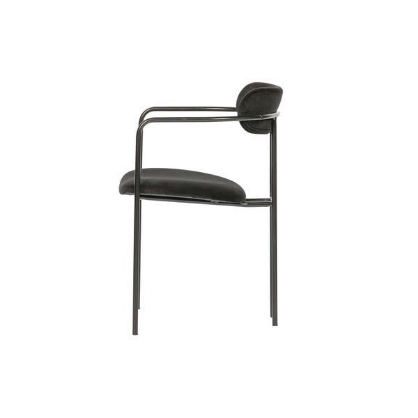 Fekete bársony étkezőszék Ivy – WOOOD-image-3