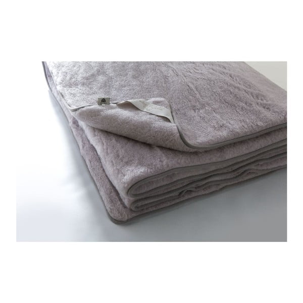Quilt szürke merinói gyapjú takaró, 160 x 200 cm - Royal Dream
