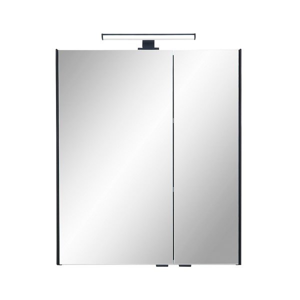 Natúr színű fürdőszoba szekrény tölgyfa dekorral 70x60 cm Quickset 395 – Pelipal