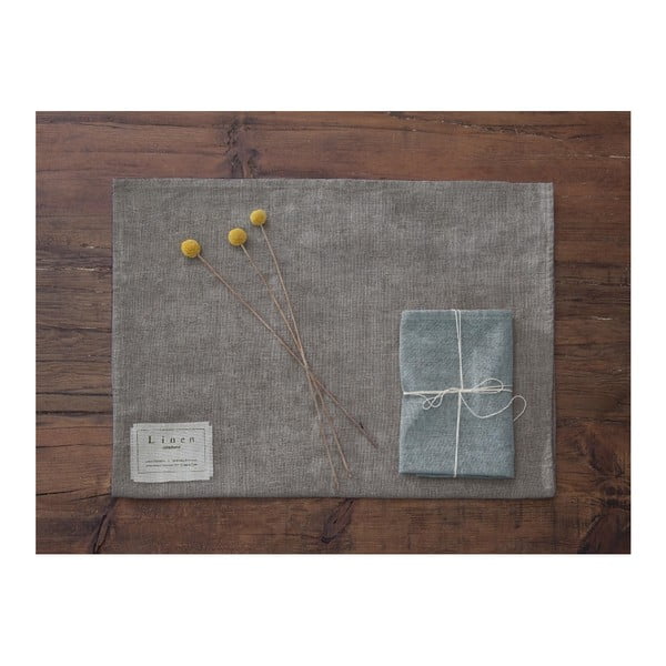 Blue Gradient 4 db szövet szalvéta lenkeverékkel, 43 x 43 cm - Really Nice Things-image-2