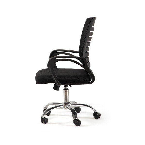 Fekete kárpitozott irodai szék Evon – Bonami Essentials-image-3