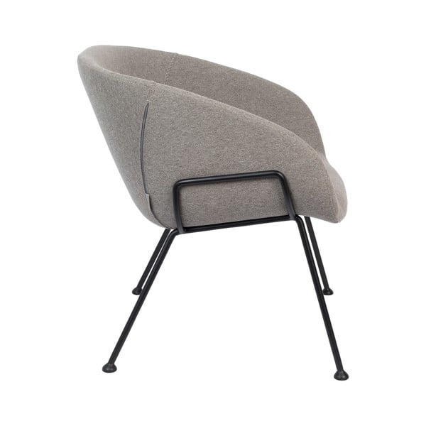 Feston szürke műbőr fotel - Zuiver-image-3