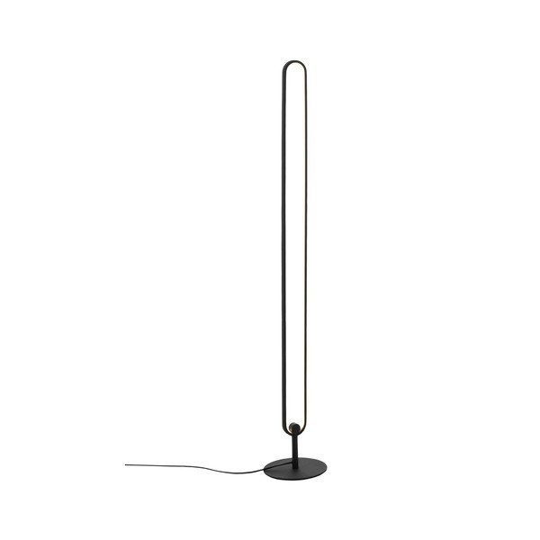 Matt fekete fém LED dimmelhető állólámpa (magasság 130 cm) Loop – Ellos Home-image-3