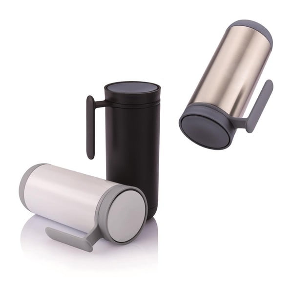 Clik fekete hordozható termo bögre, 225 ml - XD Design-image-2