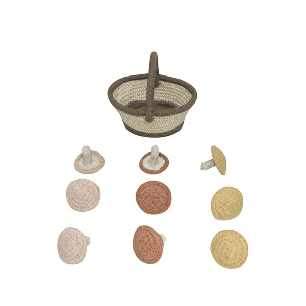 Bézs pamut gyerek játszószőnyeg 120x160 cm Mushroom Forest – Lorena Canals-image-3