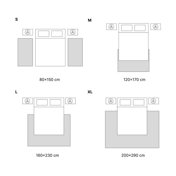 Fehér szőnyeg 160x230 cm Atesa – Universal-image-4