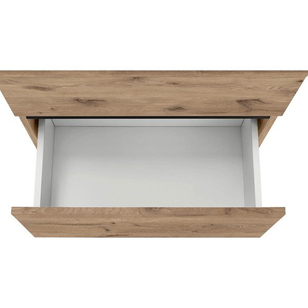 Natúr színű mosdó alatti szekrény tölgyfa dekorral 60x55 cm Wisla – Støraa-image-4