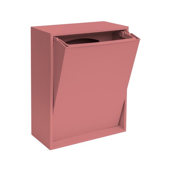 Törtrózsaszín újrahasznosított műanyag szelektív-fali szemetes Recycling Box – ReCollector