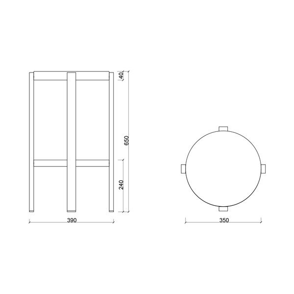 Fekete acél ülőke Doon – noo.ma-image-3