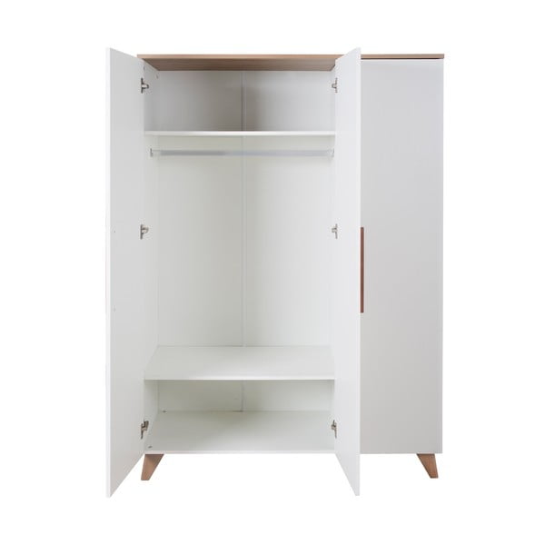 Fehér gyerek ruhásszekrény 118x190 cm – Roba-image-2