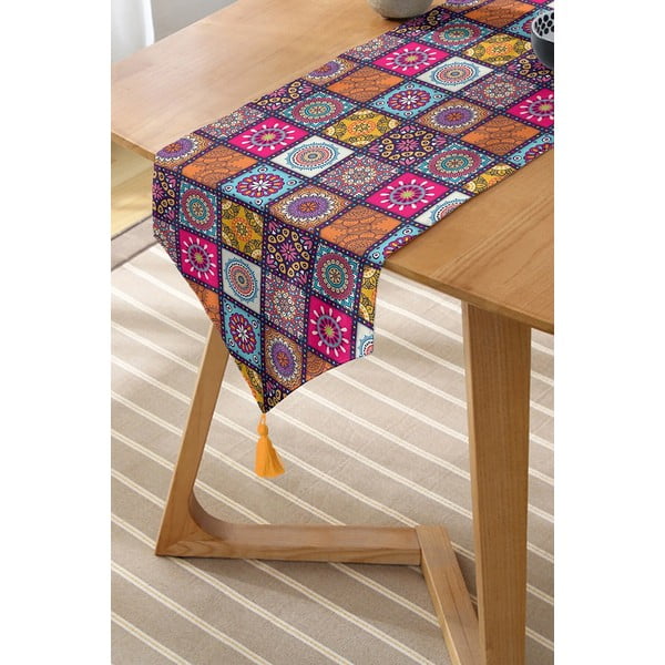Asztali futó 45x140 cm Mandala Tiles – Minimalist Cushion Covers-image-1