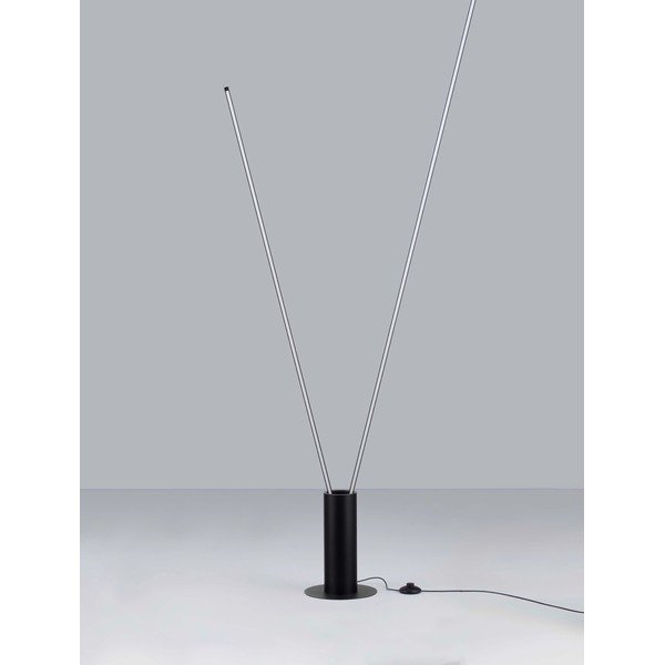 Matt fekete fém LED állólámpa hajlítható szerkezettel (magasság 181 cm) Kimolia – Nova Luce-image-3