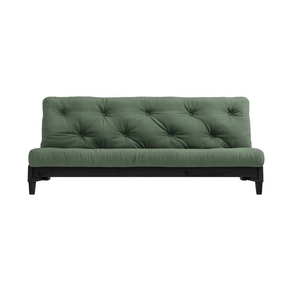 Fresh Black/Olive Green zöld kinyitható kanapé - Karup Design