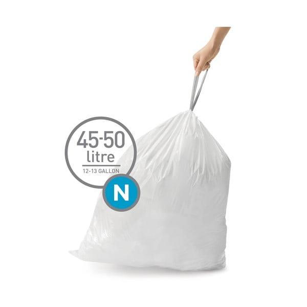 Szemeteszsák készlet 20 db-os 50 l – simplehuman-image-4