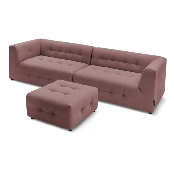 Sötét rózsaszín kanapé 324 cm Kleber - Bobochic Paris-image-4