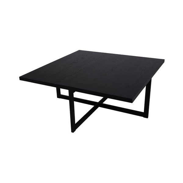 Elliot fekete tölgyfa dohányzóasztal, 100 x 100 cm - Canett-image-3