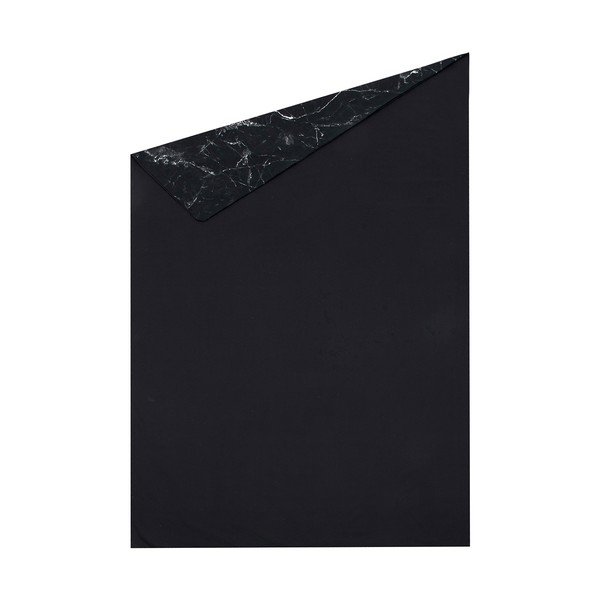 Fekete egyszemélyes pamut-perkál ágyneműhuzat, 150 x 220 cm - Westwing Collection-image-2