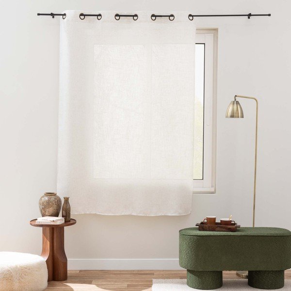 Krémszínű függöny 140x240 cm Pauline – douceur d'intérieur-image-1