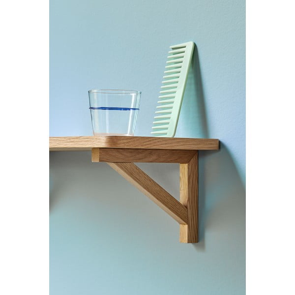 Natúr színű fali polc tölgyfa dekorral 60 cm Arki – Hübsch-image-2