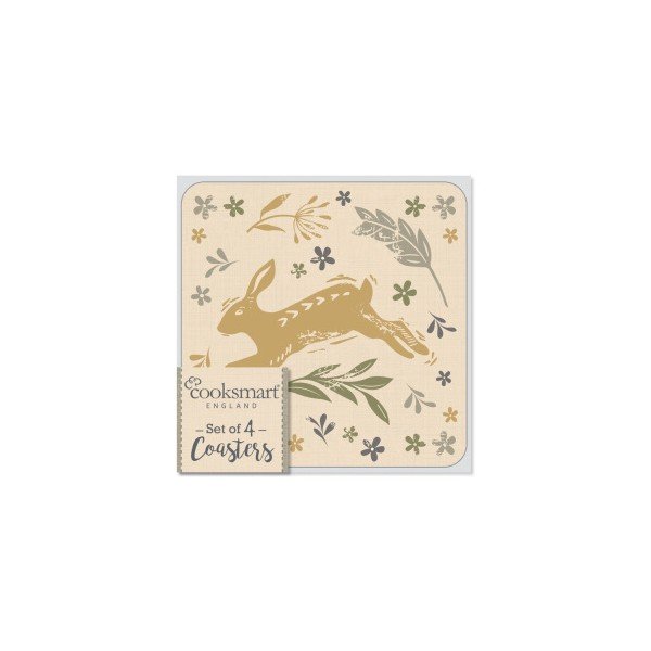 Foxy 4 db-os parafa poháralátét készlet - Cooksmart ®-image-1