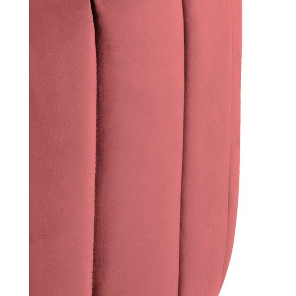 Doria korallrózsaszín bársony puff, ⌀ 60 cm - Actona-image-3