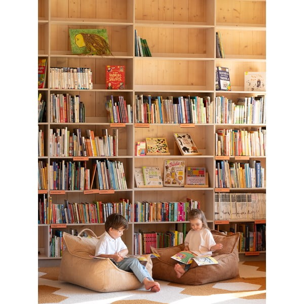 Barna kordbársony gyerek babzsákfotel Chair – Wigiwama-image-4