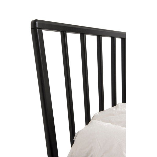 Melodia fekete kézzel készített tömör nyírfa ágy, 160 x 200 cm - Kiteen-image-2