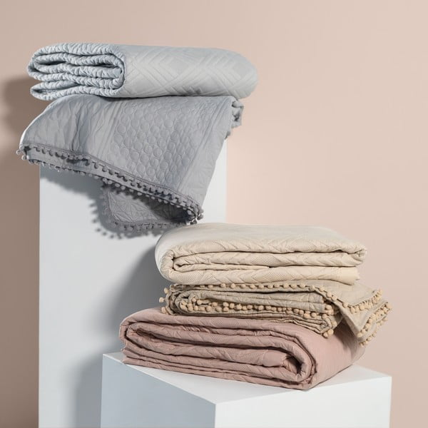 Bézs ágytakaró 170x270 cm Meadore – Restilo-image-4