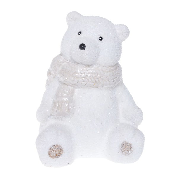 Polar Bear fehér kerámia szobor, magasság 14 cm - Ewax