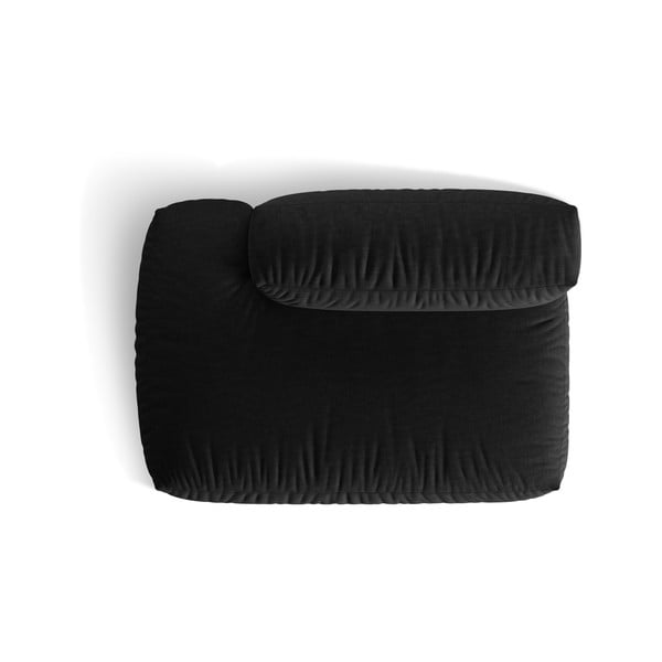 Fekete kanapé modul (bal oldali) Martina – Micadoni Home-image-4