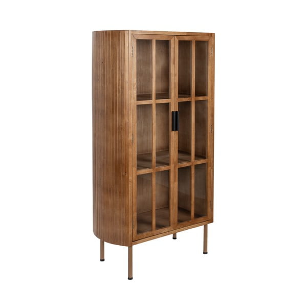 Natúr színű kaucsukfa tálalószekrény 80x140x38 cm Yaz – White Label-image-2