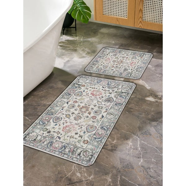 Szürke fürdőszobai kilépő szett 2 db-os 60x100 cm – Mila Home-image-2