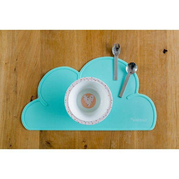 Cloud türkiz szilikon tányéralátét, 49 x 27 cm - Kindsgut-image-1