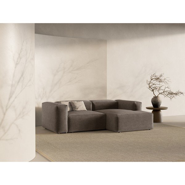 Barna sarokkanapé (jobb oldali-heverő résszel) Bergamo – Cosmopolitan Design-image-1