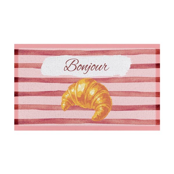 PVC lábtörlő 40x70 cm  Croissant Bonjour – Artsy Doormats