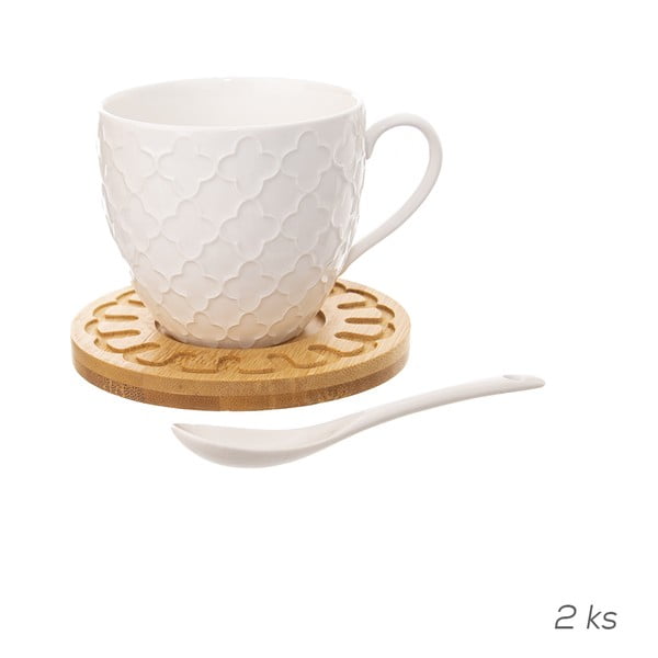 Porcelán bögre szett 2 db-os 250 ml Whiteline – Orion-image-1