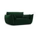 Sötétzöld bársony fotel Vanda – Mazzini Sofas