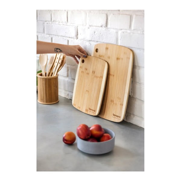 Bambusz vágódeszka készlet 2 db-os – Bonami Essentials-image-2
