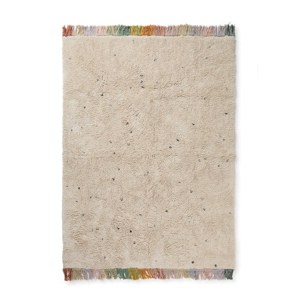 Krémszínű mosható kézi szövésű pamut gyerek szőnyeg 170x240 cm Stardust – Lorena Canals